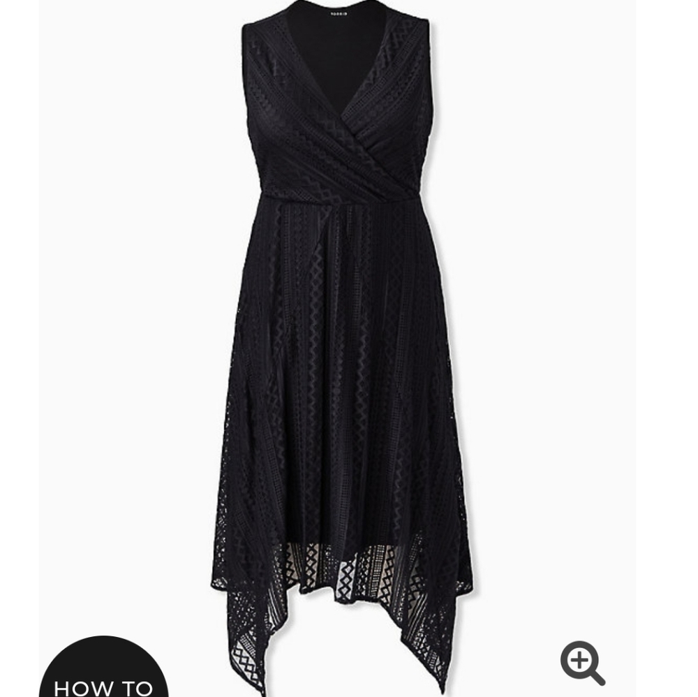 TORRID black handkerchief dress